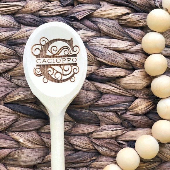 Split Monogrammed Spoon - Picture 3 of 5